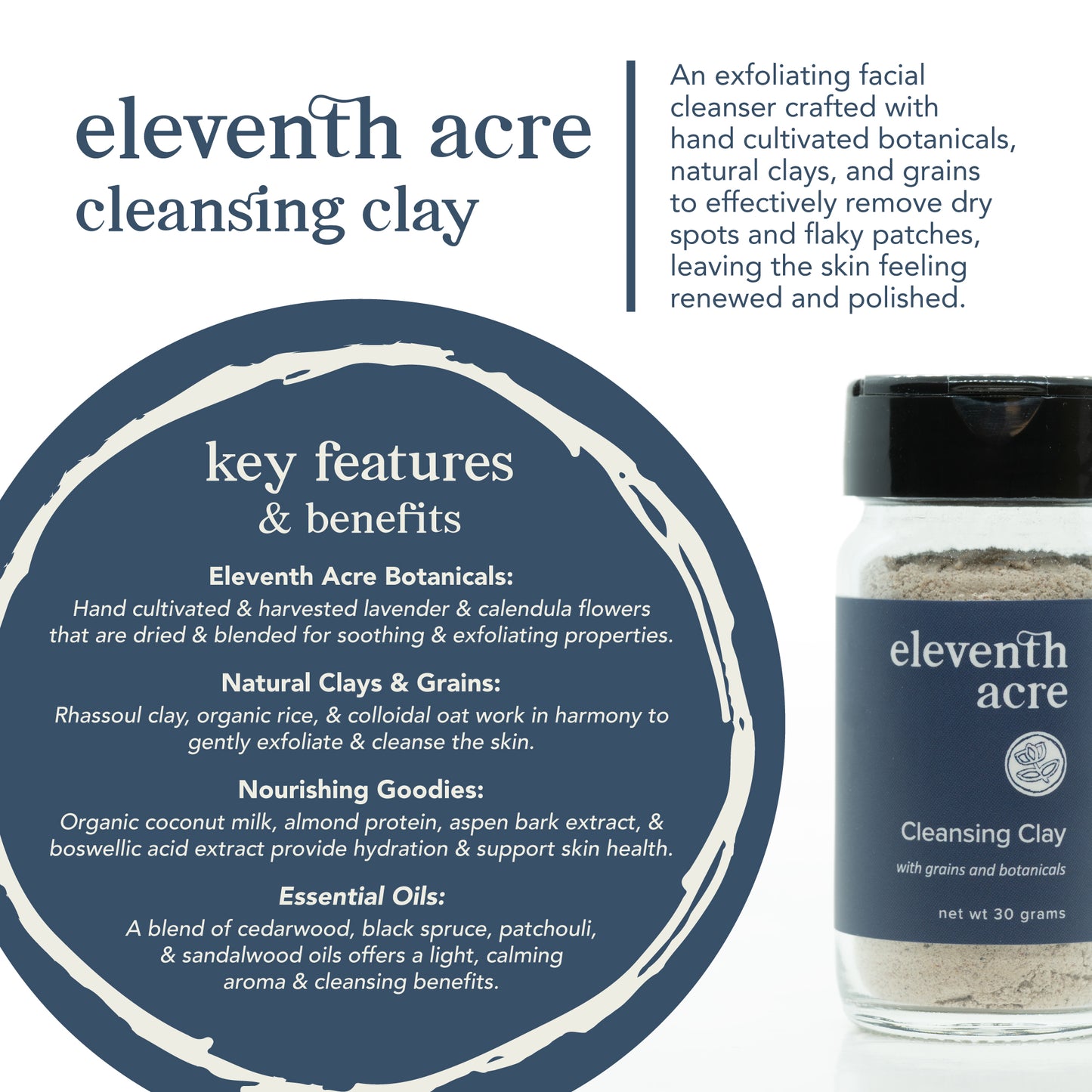 Exfoliating Cleansing Clay (1 oz)